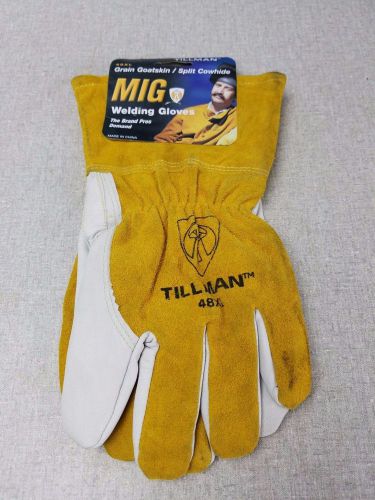 L@@K Tillman 48 XL Top Grain Split Cowhide Fleece Lined MIG Welding Gloves Large