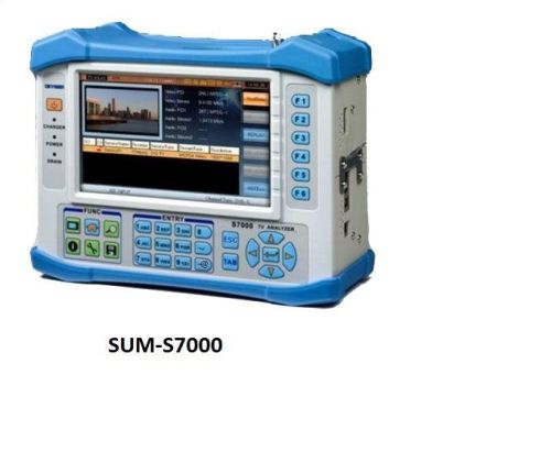 NEW SUM-S7000 All-In-One TV Analyzer QAM(J.83A/B/C), 8VSB, DVB-T/H, DVB-S/S2