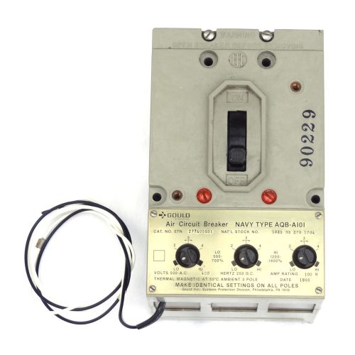 GOULD NAVY TYPE AQB-A101 CIRCUIT BREAKER 100 AMP