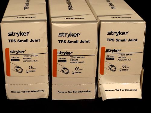 Lot/15 stryker tps small joint blades 275-647-000 hooded abrasion 6/2020 date for sale
