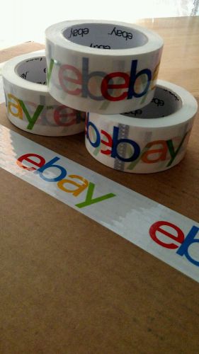 eBay Logo Brand Tape NEW ~3 Rolls~ 75 feet each roll~FREE SHIPPING!