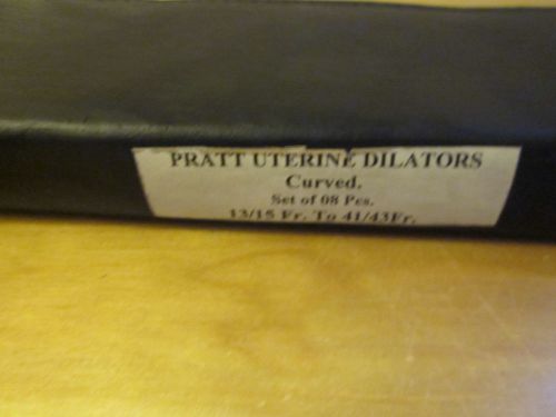 Pratt Uterine Dilators Curved Set of 8