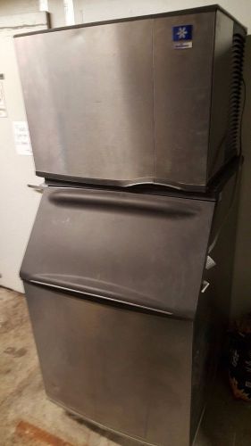 Manitowoc sy0454a 450lbs air cooled half dice w/ bin ice machine for sale