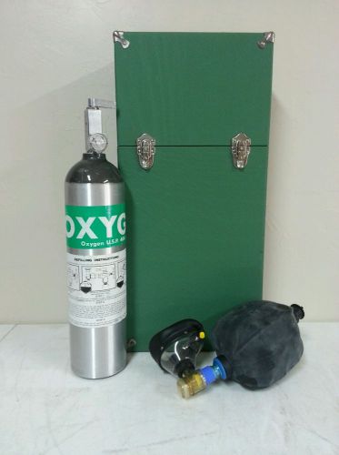 ERIE MANUFACTURING OXYGEN EQUIPMENT WITH RESUSCITATOR AND  HARD CASE