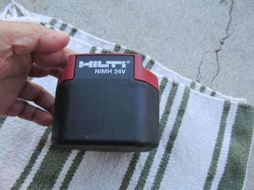 HILTI B24/3.0 Ni-Mh  24V   high capacity rechargeable battery  NICE   (76)