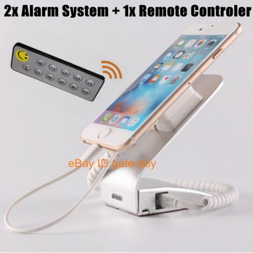 2x mobile phone display holder cellphone alarm for retail store + 1x remoter a31 for sale