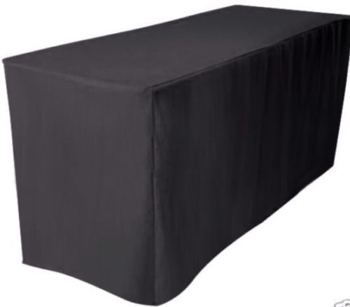TEKTRUM 6-Feet Long Fitted Table Jacket Cover for Trade Shows