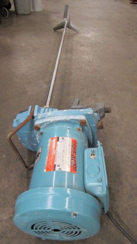 Chemineer 5t side mount mixer motor agitator 60&#034; shaft 360rpm 1/2hp 115/230v 1ph for sale