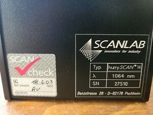 Scanlab HurryScan 14 Laser ScanHead With 1064nm Rodenstock Lens, F=100mm