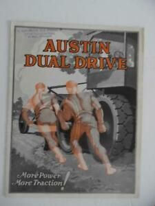1929 Austin Western Dual Drive Grader Road Machinery Catalog Brochure Vintage VG