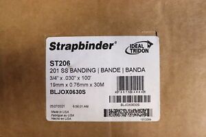 Strapbinder Stainless Steel Banding  3/4&#034; W x 100&#039; x  .03&#034; ST206