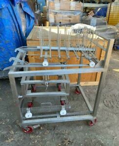 Stainless steel washing drying cart