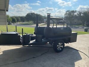 bbq smoker trailer only used twice great for smoking ribs. Great for competition