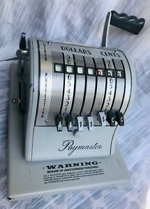 Vintage Paymaster Ribbon Writer, Series 8000  Check printing machine. WORKS