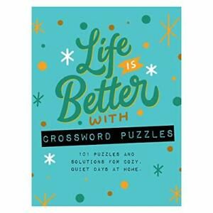 TF PUBLISHING - Life is Better with Crossword Puzzles Book Spiral Puzzle Pad ...