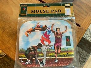 RARE 1996 OLYMPICS GAMES MOUSE PAD, STILL SEALED IN PLASTIC, HOLOGRAM SEAL