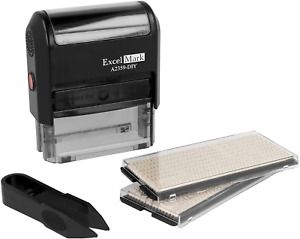 ExcelMark Self-Inking Do It Yourself Stamp Kit