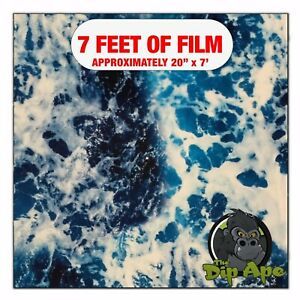 Hydrographic film Ocean Rip Tide hydro dip dipping 7&#039; x 20&#034;