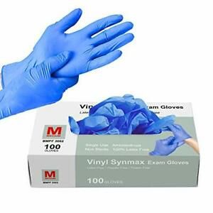 Disposable Gloves 100Pcs Vinyl Gloves Non Sterile Powder Free Latex Free - Cl...