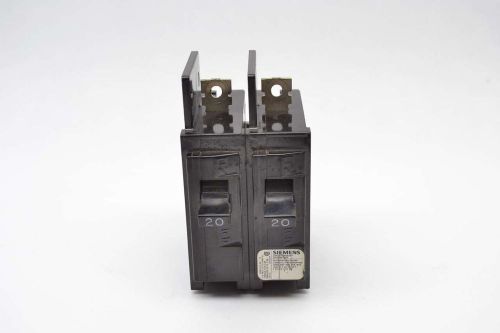Ite bq220 siemens type bq 2p 20a amp 240v-ac molded case circuit breaker b417655 for sale