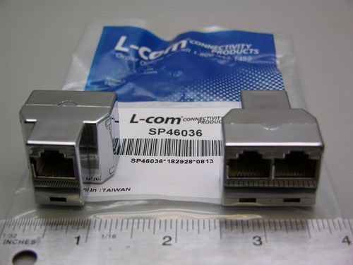 5 l-com sp46036 / tds1039-8c 3-way modular tee junction adapters 8pos female for sale