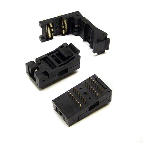 3 new 3m textool 228-7396 ic burn-in/test sockets soic for sale