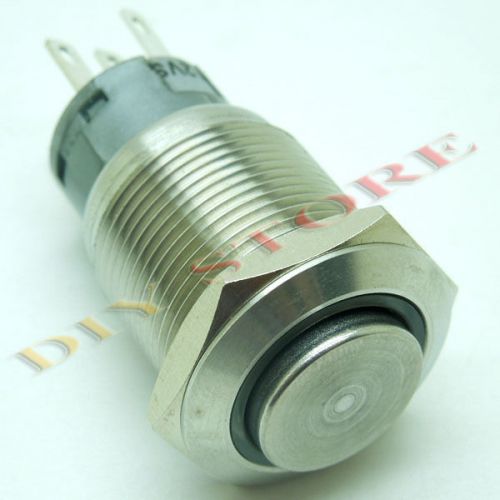 10pcs 19mm 12v 5a blue led push button metal switch high flush free shipping for sale
