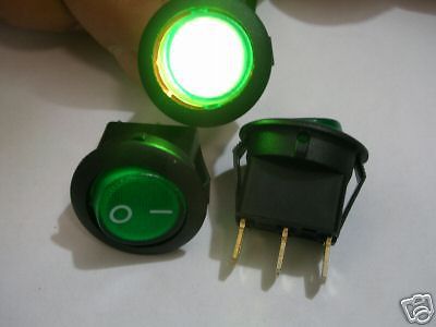 2,green led indicator dot illuminated car/boat/truck 12v rocker switch,g8c for sale