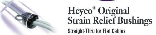 Heyco 2p-4 (pn 1017) strain relief bushings black **new** pkg of 50 for sale