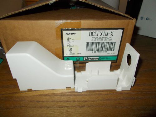 Full box of 10 panduit dcefxiw-x drop ceiling/entrance end fitting for sale