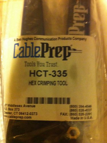 Cable prep hct-335 hex crimping tool for sale