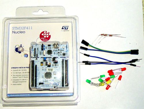 Nucleof411re stm32f411re nucleo arm arduino 100mhz cortex m4 - st-link mbed for sale