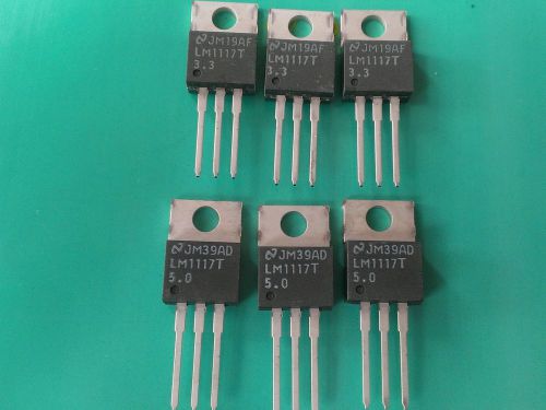 [10 pcs] LM1117T 0,8A Ldo Voltage Reg  +5V[5 pcs] +3,3V[5 pcs] National Semi.