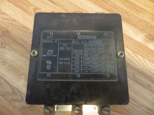 Acc530u30 arrow hart  3 pole contactor for sale