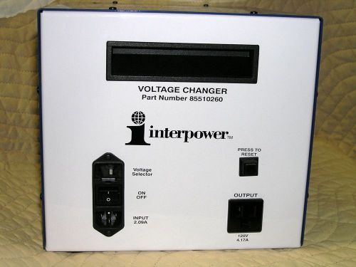 Interpower voltage changer 500VA cat# 85510260
