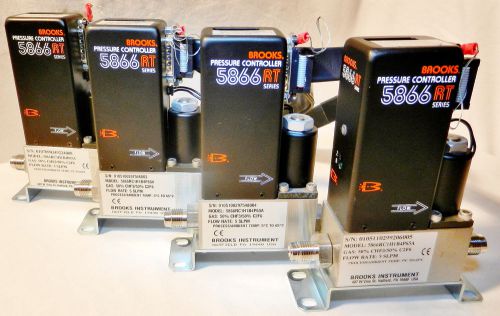 Lot of 4 - BROOKS Pressure Controller 5866 RT Series 5866RC1H1B4P65A CHF3 C2F6