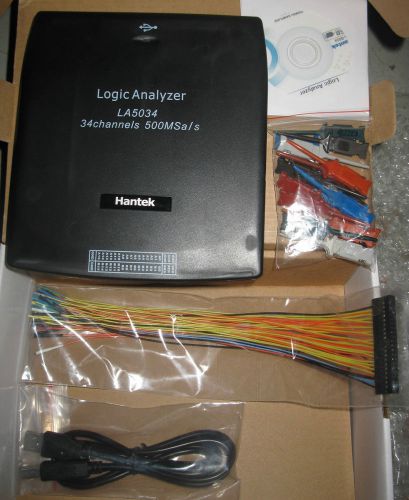 PC-Based USB 34CH Logic Analyzer 500MHz Sample Rate &amp; Frequency Counter LA-5034