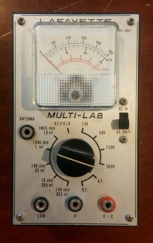 Vintage Lafayette 99-5067 Multi-Lab Tester Volt Ohm Multimeter AC/DC