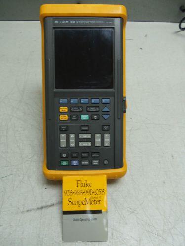 Fluke 96b series ii scopemeter 60 mhz with 1-year calibration certification ad for sale