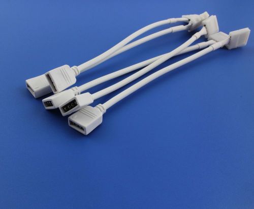 5pc x 4pin pcb connector cable to female adapter for rgb 5050 led strip light for sale