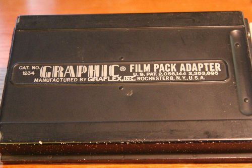 Graflex Graphic Film Pack Adaptor Model 1234 Vintage