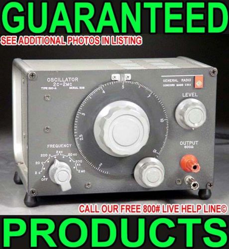 General radio recording studio sine wave calibration sweep test audio oscillator for sale