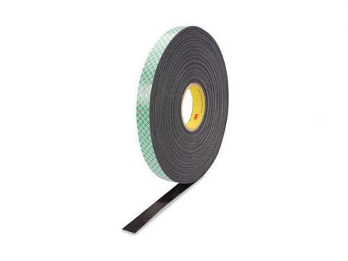 Metra install bay 3m4056 1 inch x 36 yard black urethane 1/16&#034; thick foam tape for sale