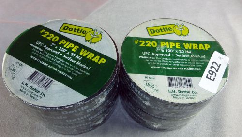Dottie #220 PVC Pipe Wrap Corrosion Tape 2&#034; x100&#039; x 20 mil - 4 Rolls UPC