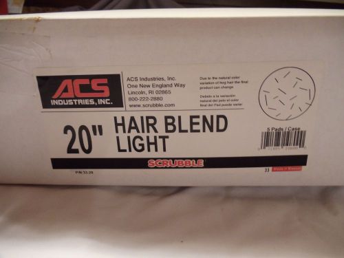 NEW CASE ACS INDUSTRIES 20&#034; HAIR BLEND LIGHT Floor Maintenance Pads Scrubbers