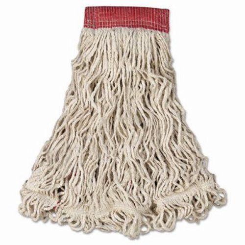 Rubbermaid Commercial Swinger Loop Wet Mop Heads, White, Lg, 6 Mops (RCPC153WHI)
