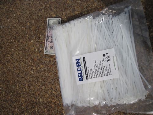500 Belden Cable Zip Ties DT-11-50-9-L 11&#034; 50lb Natural Bag of 500