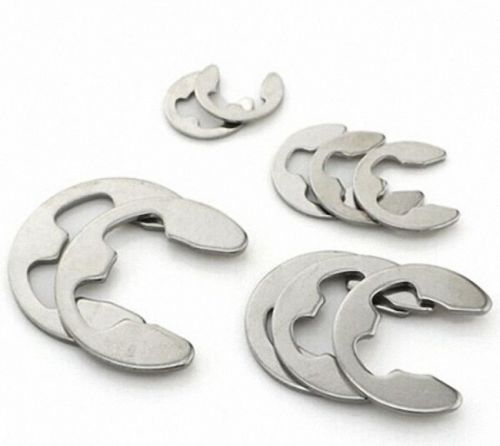 100Pcs 2mm Stainless Steel E-Clip / Snap Ring / Circlip