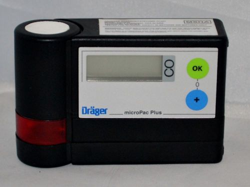 Drager MicroPac Plus Personal Carbon Monoxide Gas Detection Meter, Meter Only