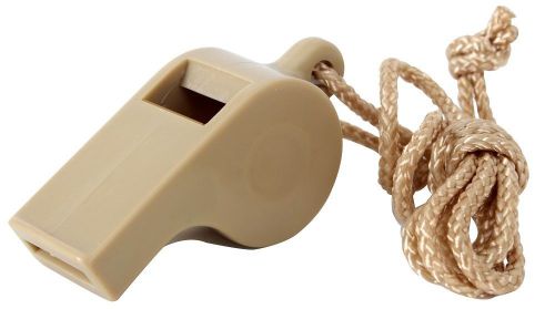 Desert tan survival law enforcement military style police whistle 8311 for sale